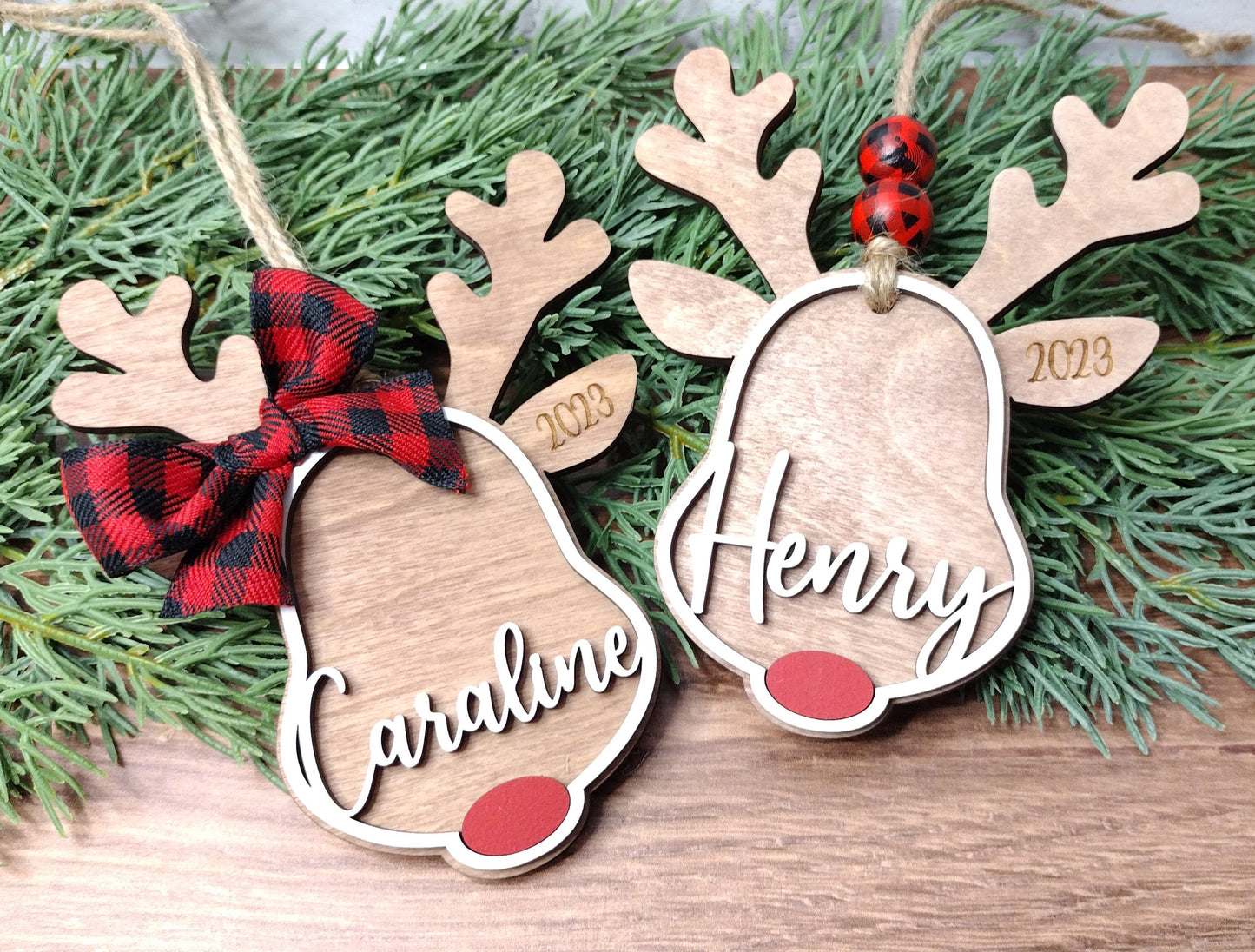 Personalized Reindeer Ornament